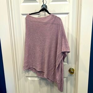 JCrew shawl poncho sweater O/S soft lilac/lavender color